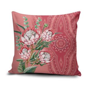 Africa King Proteas Dashiki Motif Pillow Cover Peach Style