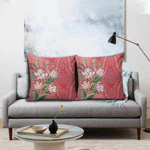 Africa King Proteas Dashiki Motif Pillow Cover Peach Style