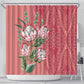 Afro King Proteas Dashiki Motif Shower Curtain Peach Style