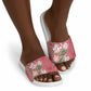 Africa King Proteas Dashiki Motif Slide Sandals Peach Style