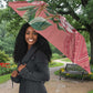 Africa King Proteas Dashiki Motif Umbrella Peach Style