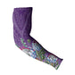 Africa King Proteas Dashiki Motif Arm Sleeves Violet Style