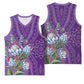 Afro King Proteas Dashiki Motif Basketball Jersey Violet Style - African Pride