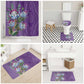 Africa King Proteas Dashiki Motif Bathroom Set Violet Style