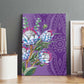 Afro King Proteas Dashiki Motif Canvas Wall Art Violet Style