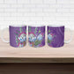 Africa King Proteas Dashiki Motif Ceramic Mug Violet Style