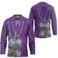 Africa King Proteas Dashiki Motif Hockey Jersey Violet Style
