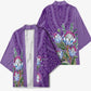 Africa King Proteas Dashiki Motif Kimono Violet Style