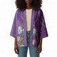 Africa King Proteas Dashiki Motif Kimono Violet Style