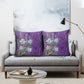Africa King Proteas Dashiki Motif Pillow Cover Violet Style