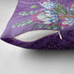 Africa King Proteas Dashiki Motif Pillow Cover Violet Style