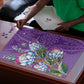 Africa King Proteas Dashiki Motif Puzzle Violet Style