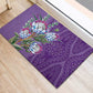 Afro King Proteas Dashiki Motif Rubber Doormat Violet Style