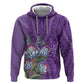 Afro King Proteas Dashiki Motif Zip Hoodie Violet Style