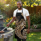 Africa Leopard Skin Pattern Apron Version 01