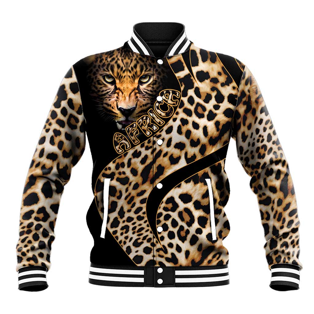 Afro Leopard Skin Pattern Baseball Jacket Version 01 LT9