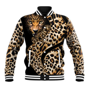 Afro Leopard Skin Pattern Baseball Jacket Version 01 LT9