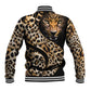 Afro Leopard Skin Pattern Baseball Jacket Version 01 LT9
