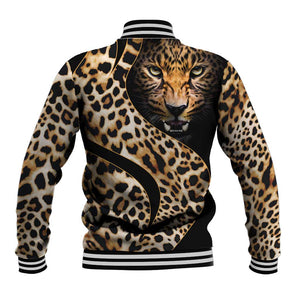 Afro Leopard Skin Pattern Baseball Jacket Version 01 LT9