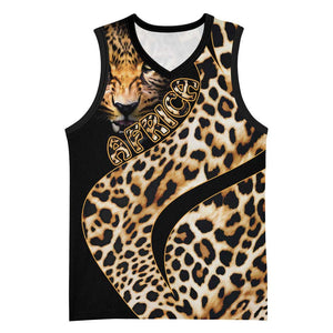 Afro Leopard Skin Pattern Basketball Jersey Version 01 - African Pride
