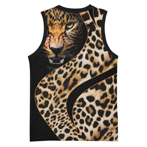 Afro Leopard Skin Pattern Basketball Jersey Version 01 - African Pride