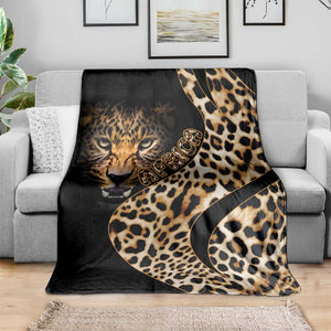 Afro Leopard Skin Pattern Blanket Version 01