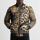 Africa Leopard Skin Pattern Bomber Puffer Jacket Version 01