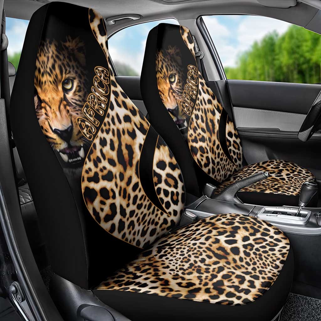 Afro Leopard Skin Pattern Car Seat Cover Version 01