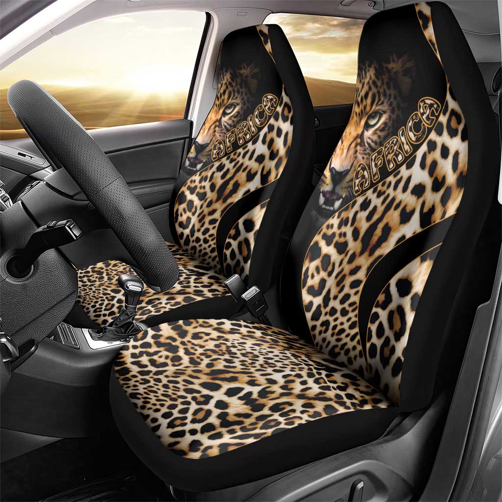 Afro Leopard Skin Pattern Car Seat Cover Version 01