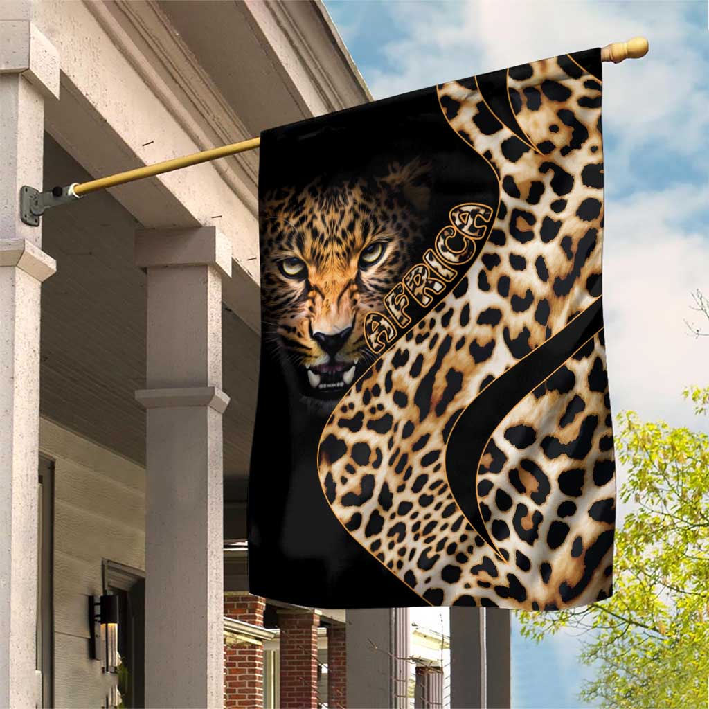 Afro Leopard Skin Pattern Garden Flag Version 01 by AfricanPride