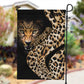 Afro Leopard Skin Pattern Garden Flag Version 01