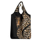 Afro Leopard Skin Pattern Grocery Bag Version 01