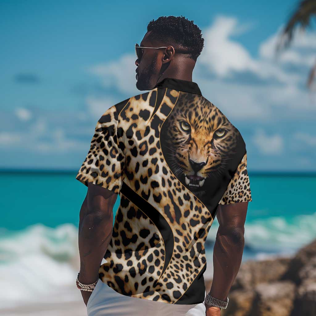 Afro Leopard Skin Pattern Hawaiian Shirt Version 01