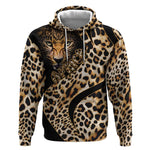 Afro Leopard Skin Pattern Hoodie Version 01