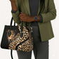 Africa Leopard Skin Pattern Leather Bag Version 01