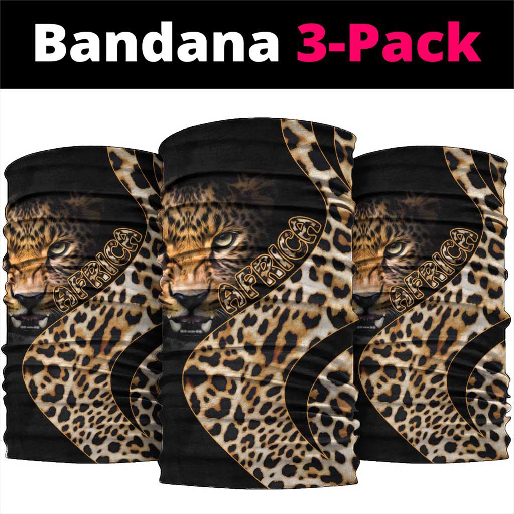 Leopard Neck Tutorial Afro Leopard Skin Pattern Neck Gaiter Version 01 by African Pride