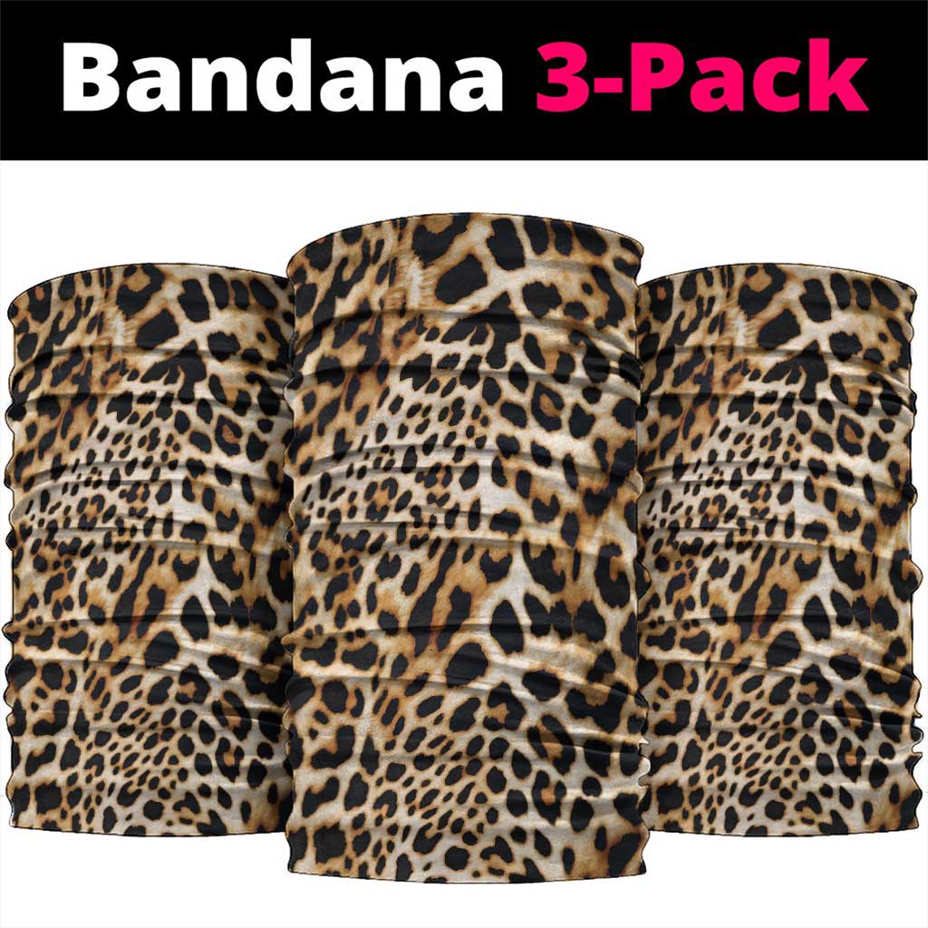 Afro Leopard Skin Pattern Neck Gaiter Version 01 - African Pride