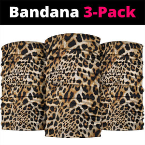 Afro Leopard Skin Pattern Neck Gaiter Version 01 - African Pride