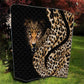 Afro Leopard Skin Pattern Quilt Version 01