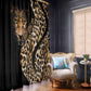 Afro Leopard Skin Pattern Window Curtain Version 01