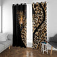 Afro Leopard Skin Pattern Window Curtain Version 01