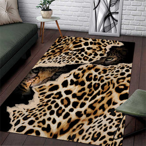 Afro Leopard Skin Pattern Area Rug Version 02