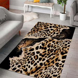 Afro Leopard Skin Pattern Area Rug Version 02