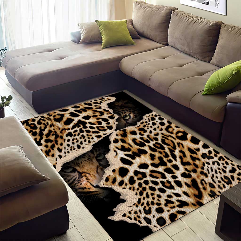 Afro Leopard Skin Pattern Area Rug Version 02