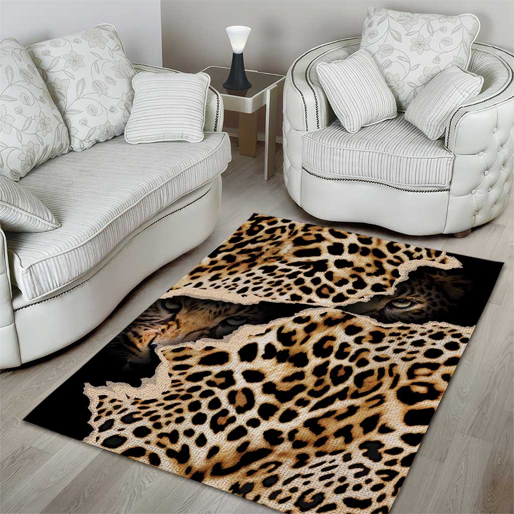 Afro Leopard Skin Pattern Area Rug Version 02
