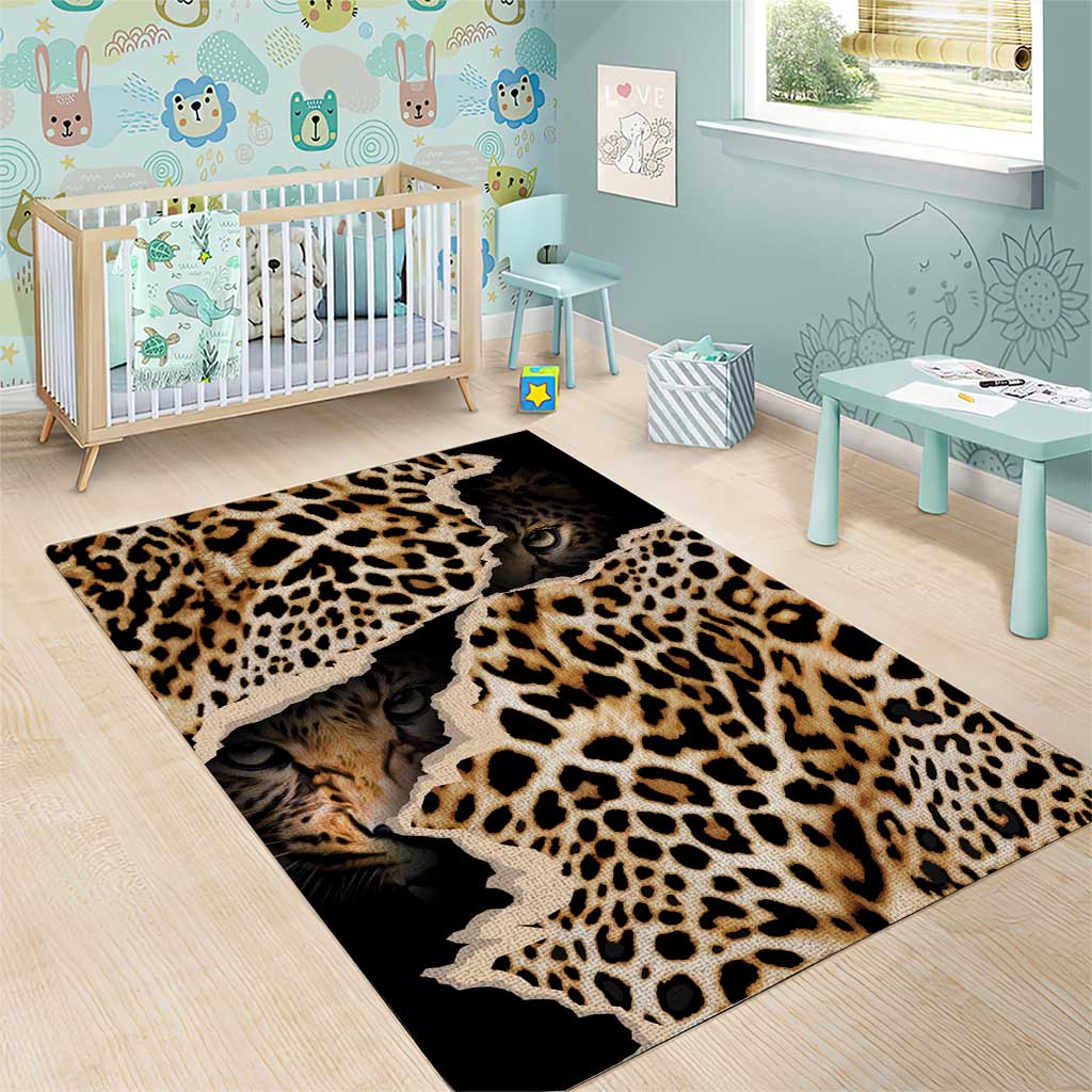 Afro Leopard Skin Pattern Area Rug Version 02
