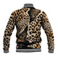 Afro Leopard Skin Pattern Baseball Jacket Version 02 LT9