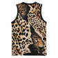 Afro Leopard Skin Pattern Basketball Jersey Version 02 - African Pride