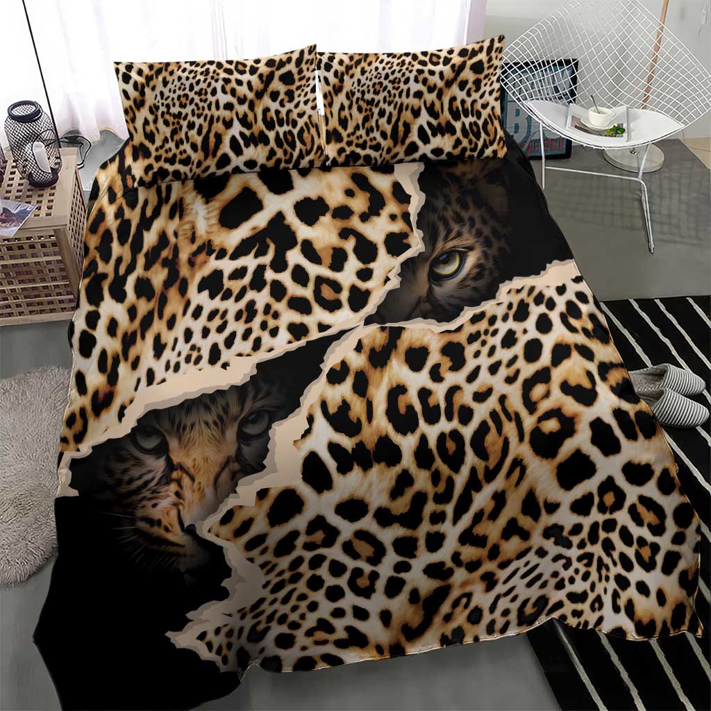 Afro Leopard Skin Pattern Bedding Set Version 02