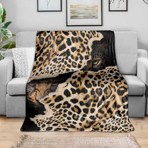 Afro Leopard Skin Pattern Blanket Version 02